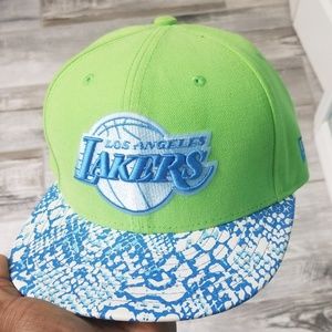 Lakers Snakeskin Strapback Hat